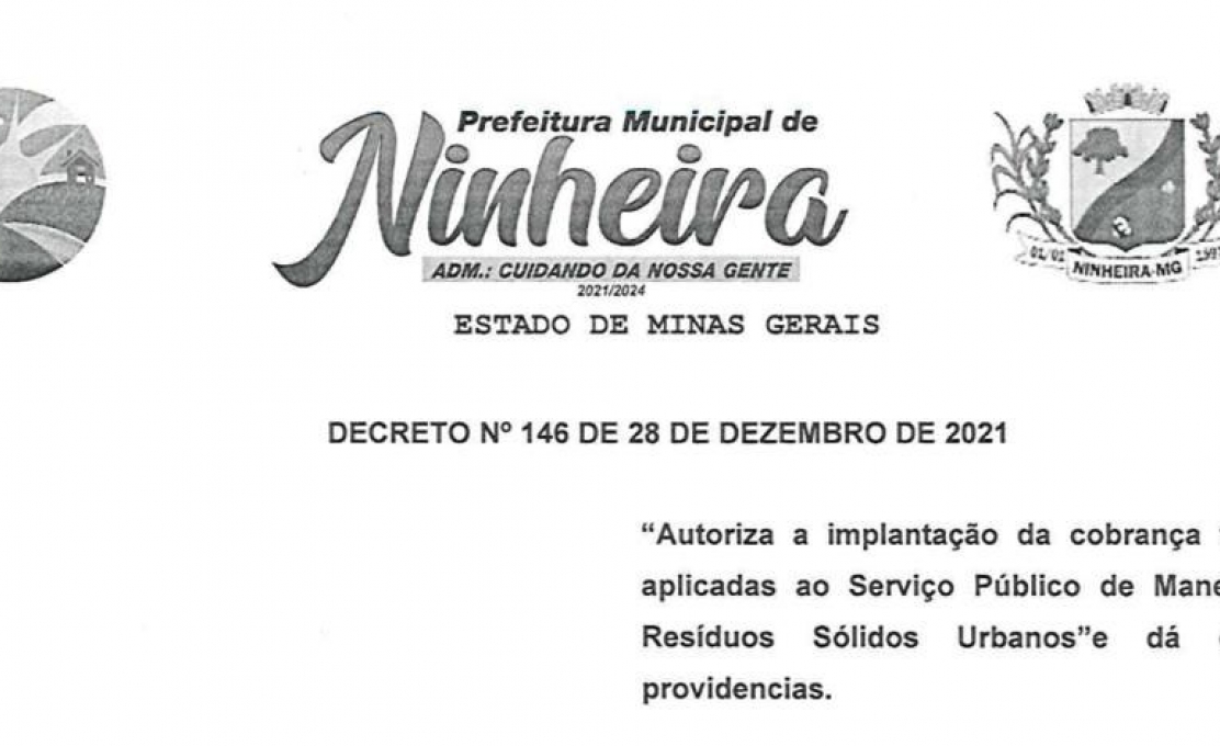 Prefeitura Baixa Decreto De Nº146 De 28 De Dezembro De 2021