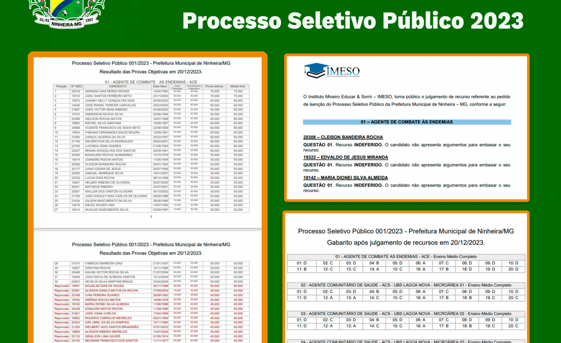 Transparência E Participação: Processo Seletivo Público Em Ninheira