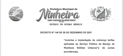 PREFEITURA BAIXA DECRETO DE Nº146 DE 28 DE DEZEMBRO DE 2021