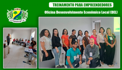 Prefeitura e Sala Mineira realizam oficina de empreendedorismo em Ninheira.