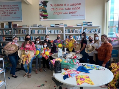 SECRETARIA  DE EDUCAÇÃO TRABALHA NOS PREPARATIVOS PARA O SÃO JOÃO.